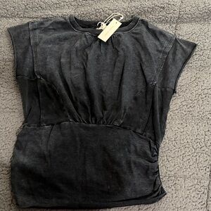 Gilded Intent distressed wash sleeveless top